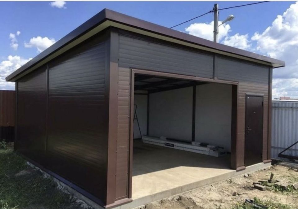 Garaje auto pe structura metalica