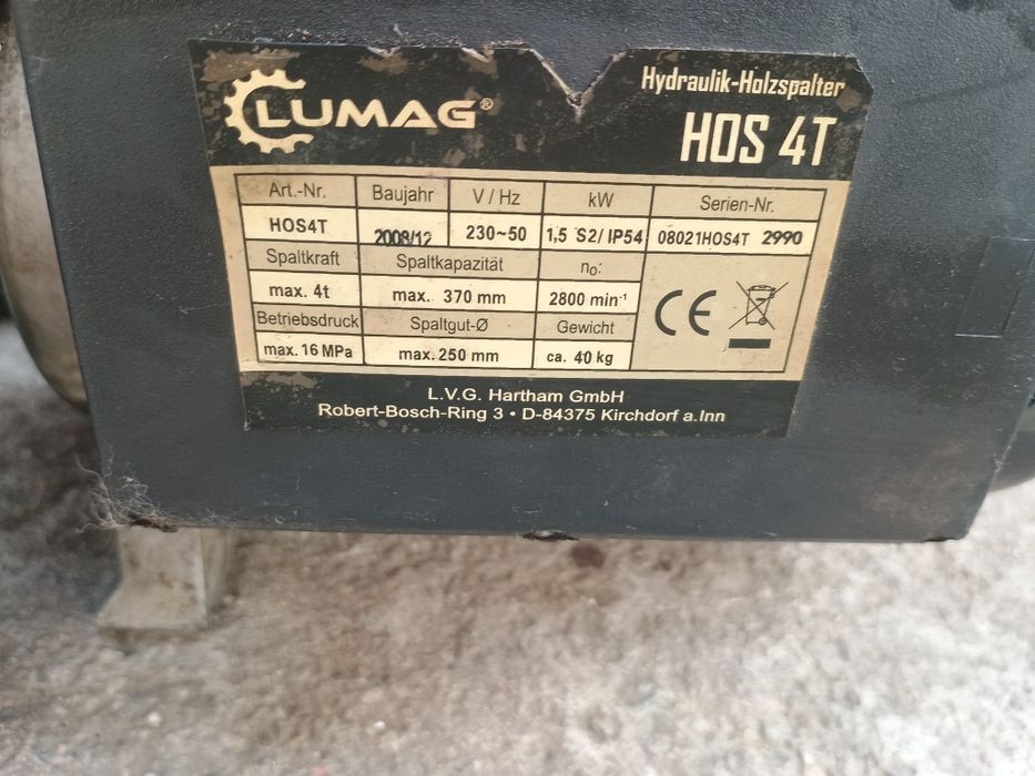 Despicator lemne Lumag hds 4t