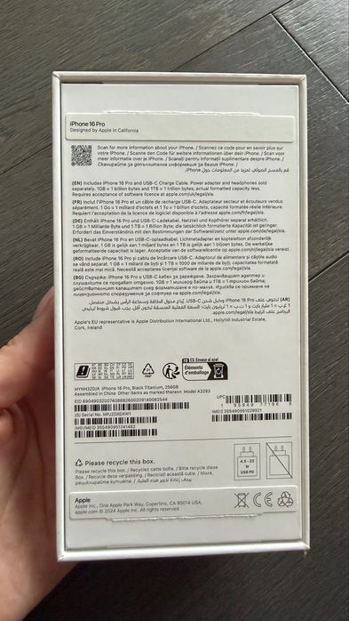 Iphone 16 pro black titanium