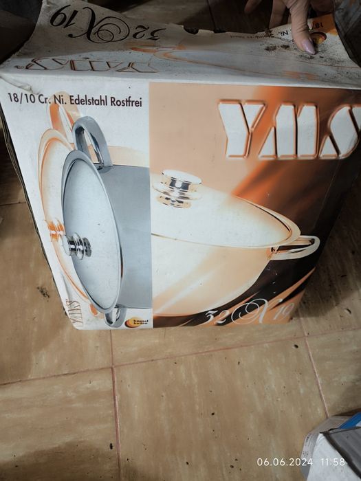 Oala inox noua 32*19