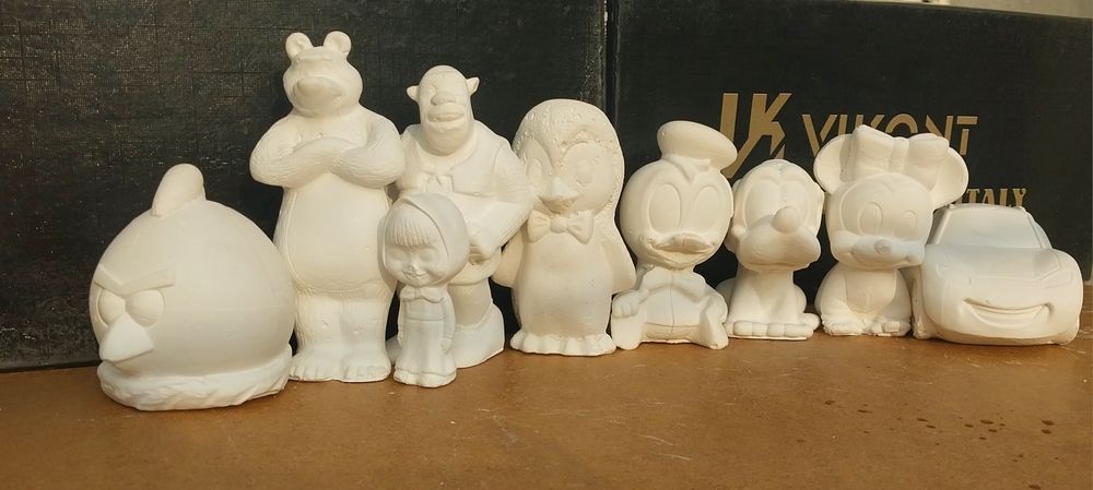 Гипсовые 3D игрушки