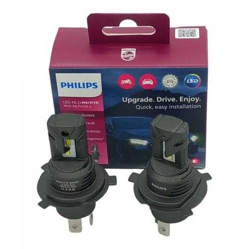 LED крушки H4, Philips Ultinon Access 2500, 12V 20W 2БР