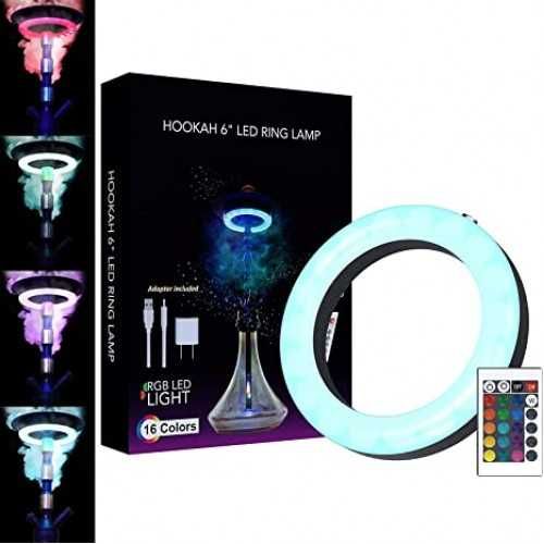 Лед светлина под чиния за наргиле