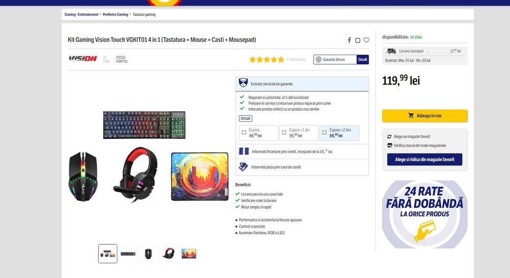 Setup de gaming  nou