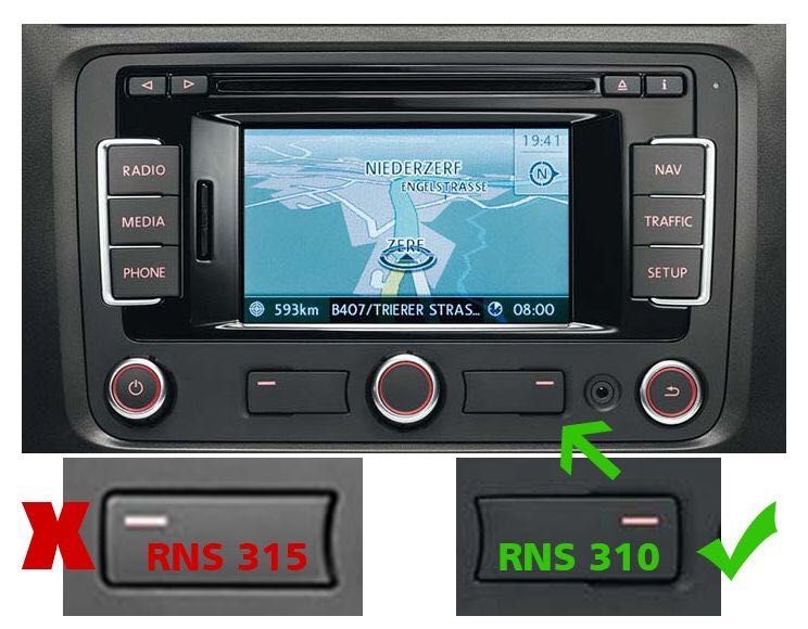 Card SD hărți navi Volkswagen RNS 310 315 Eur România 2020 Golf Passat
