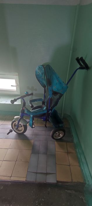 Детский велосипед коляска
