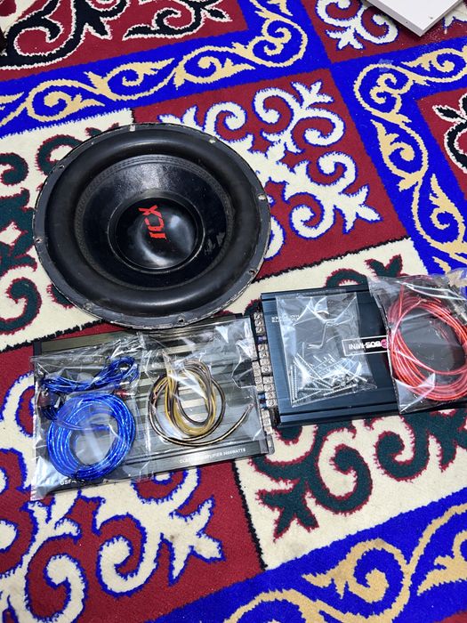 Сабвуфер kicx, усилитель bos-mini