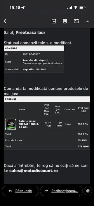 Se vinde MT 125 2018