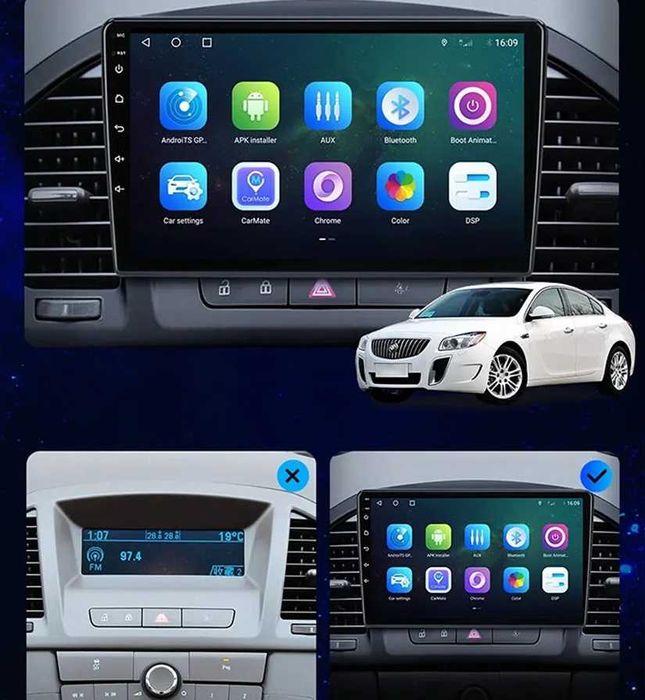 Мултимедия за Opel Insignia Навигация Android плеър двоен дин 2 DIN