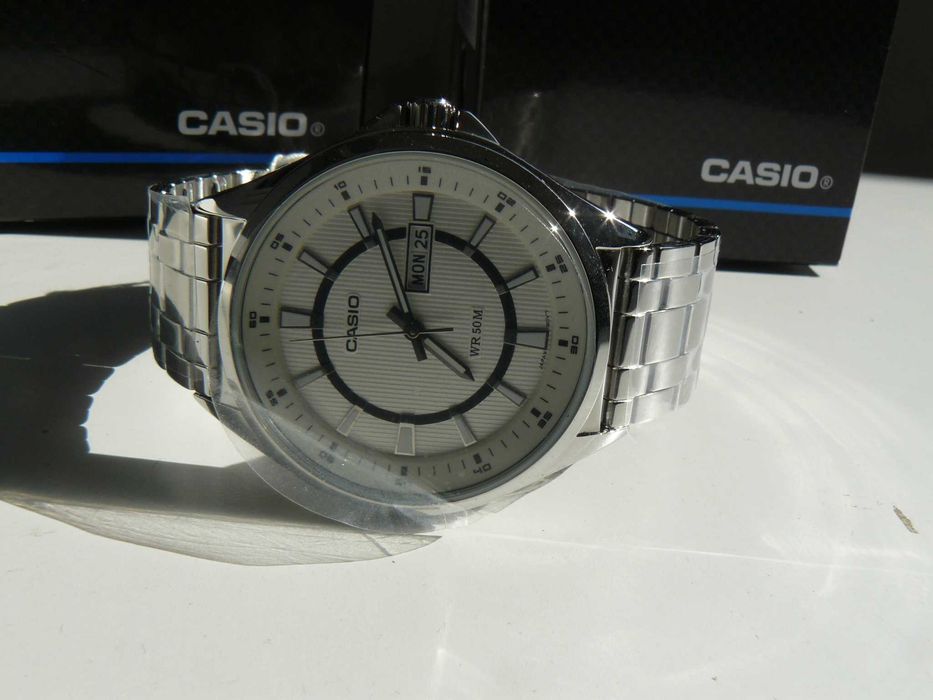 Ceas Barbati CASIO MTP-E108D-7AV Original Mecanism Quartz Nou In Cutie