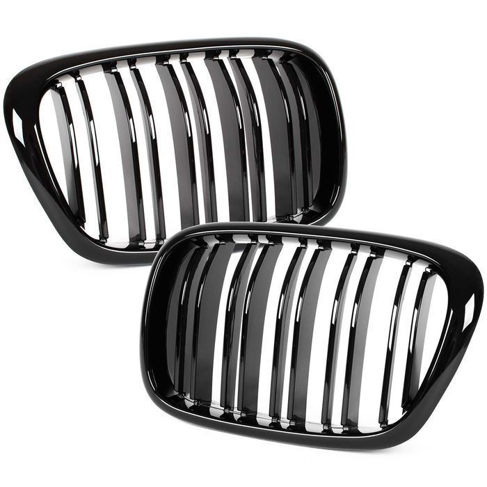 Grile duble BMW Seria 5 E39 1995-2003 Negru Lucios