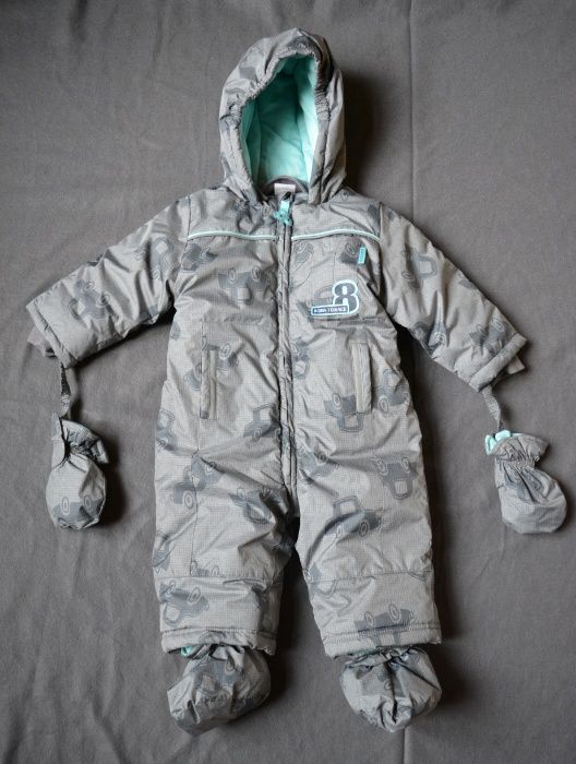 Costum iarna jacheta pantaloni copii Coccodrillo, 74/6-9 luni, nou!