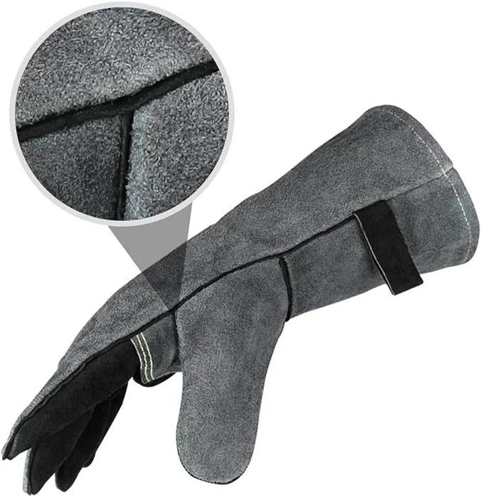 RÖSLE грил ръкавици, 2 части, кожа, сертифицирани, универсален размер