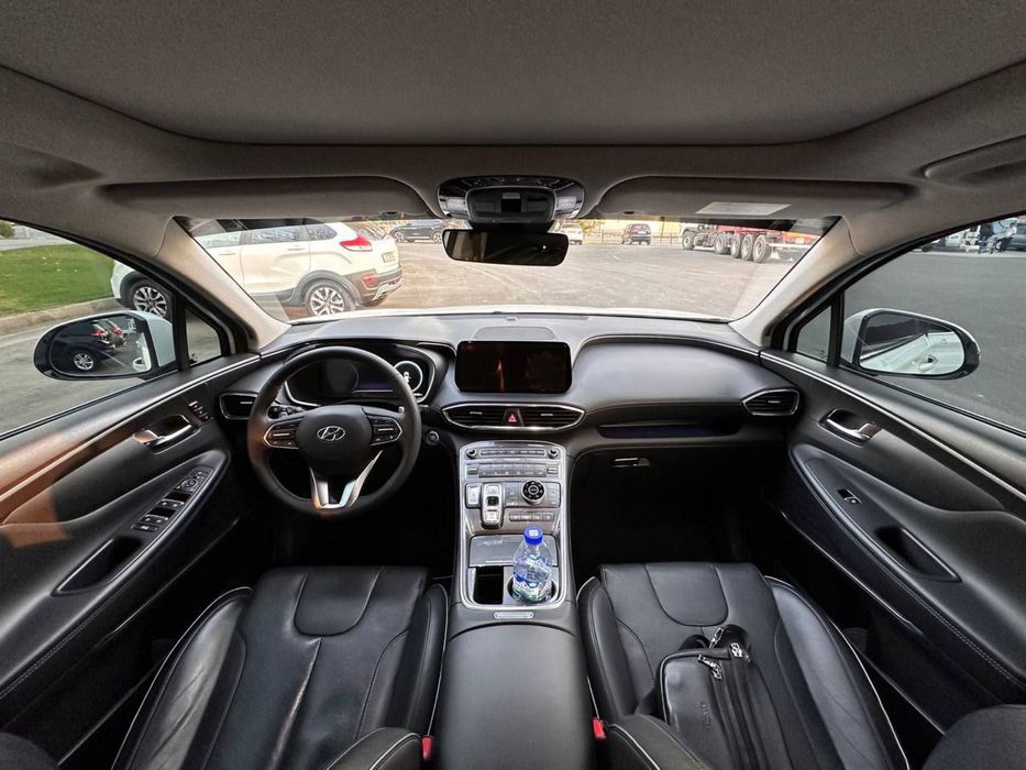 Hyundai Santa Fe 2021 White Pearl 3.5 V6 AT Максимальная комплектация