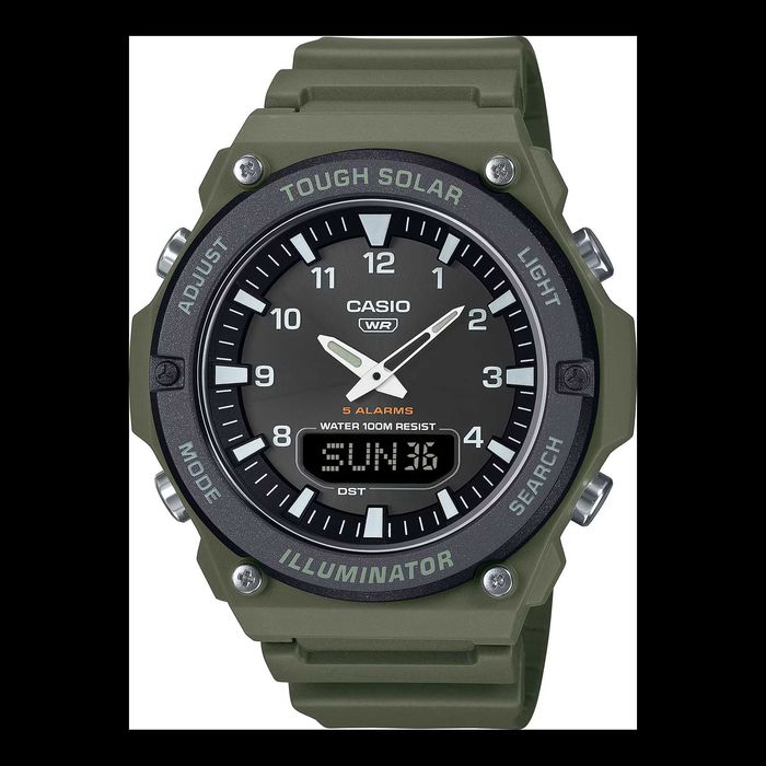 Мужские наручные часы на солнечной батарее Casio AQ-S820W-3BVDF