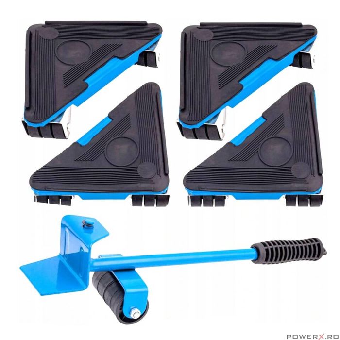 Sistem pentru mutare mobila, sarcina maxima 75 kg, 5 piese, Kraft