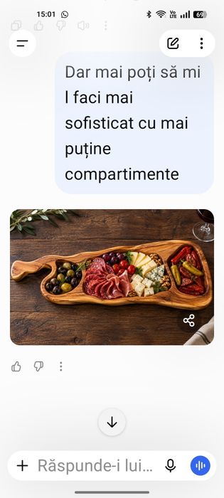 Platou de servire la comandă