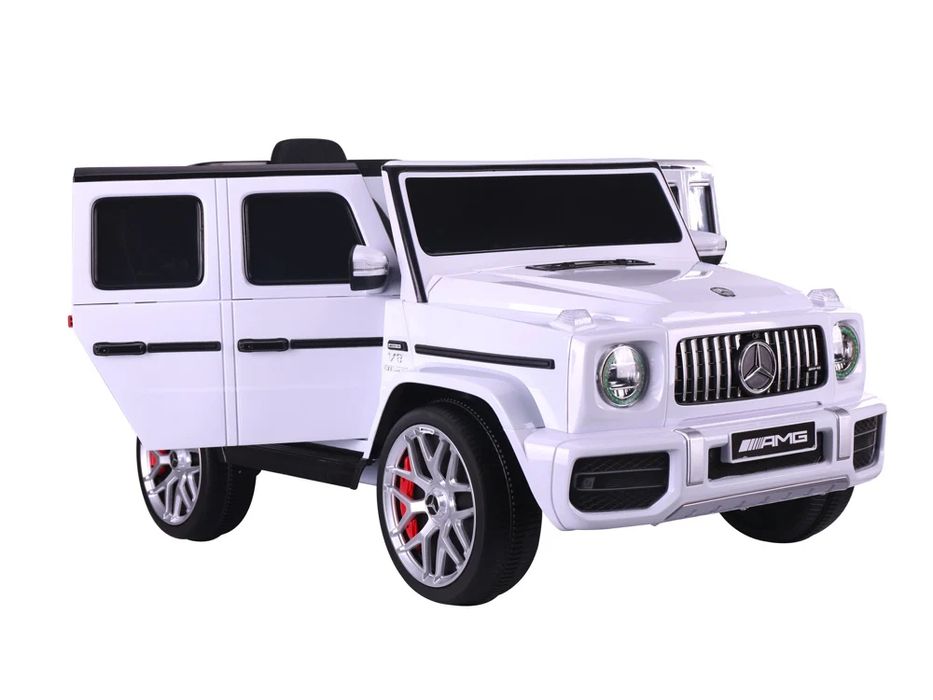 Mercedes g63 12v - детски акумулаторен джип, бял, eva гуми
