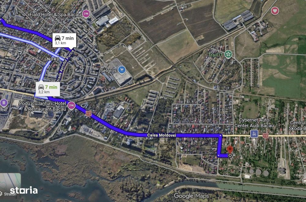 Teren intravilan 536 mp de vanzare in Bacau – la 2 km de Arena Mall