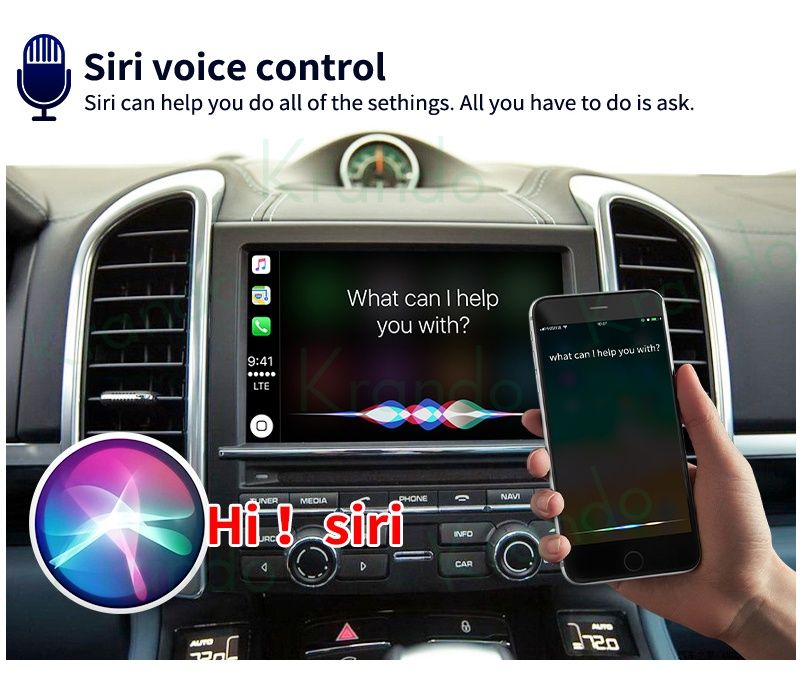 Carplay Android PCM 3.1 Auto,Apple Porsche Cayenne,Panamera,Cayman.