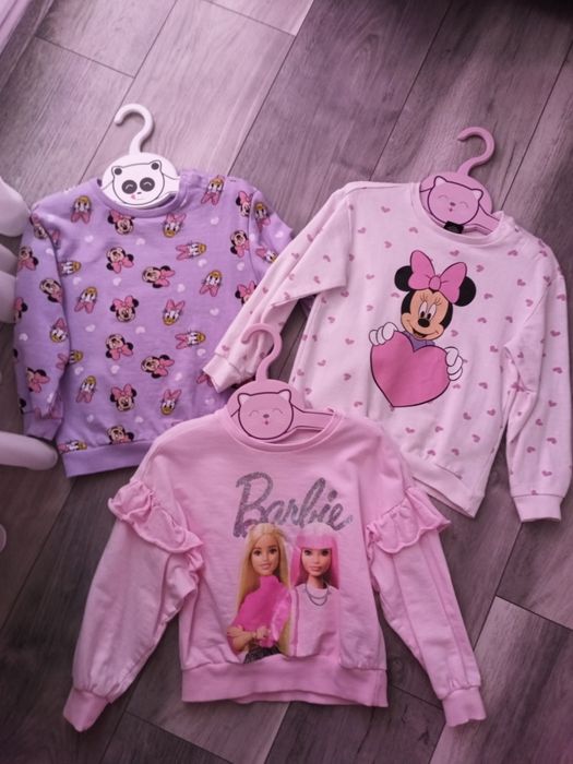 Lot bluze fete Barbie și Minnie 98