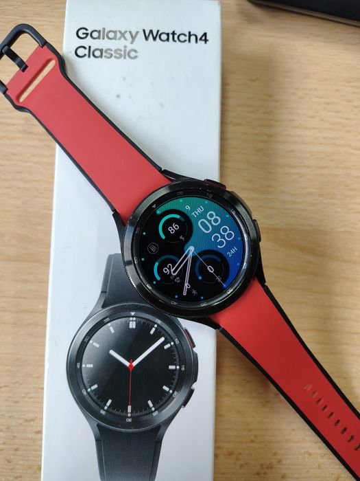 Ceas Samsung Galaxy Watch 4 classic 46 mm și curea Two tone Sport Band M/L