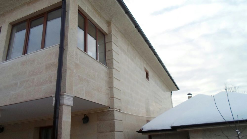 Гранит травертин установка