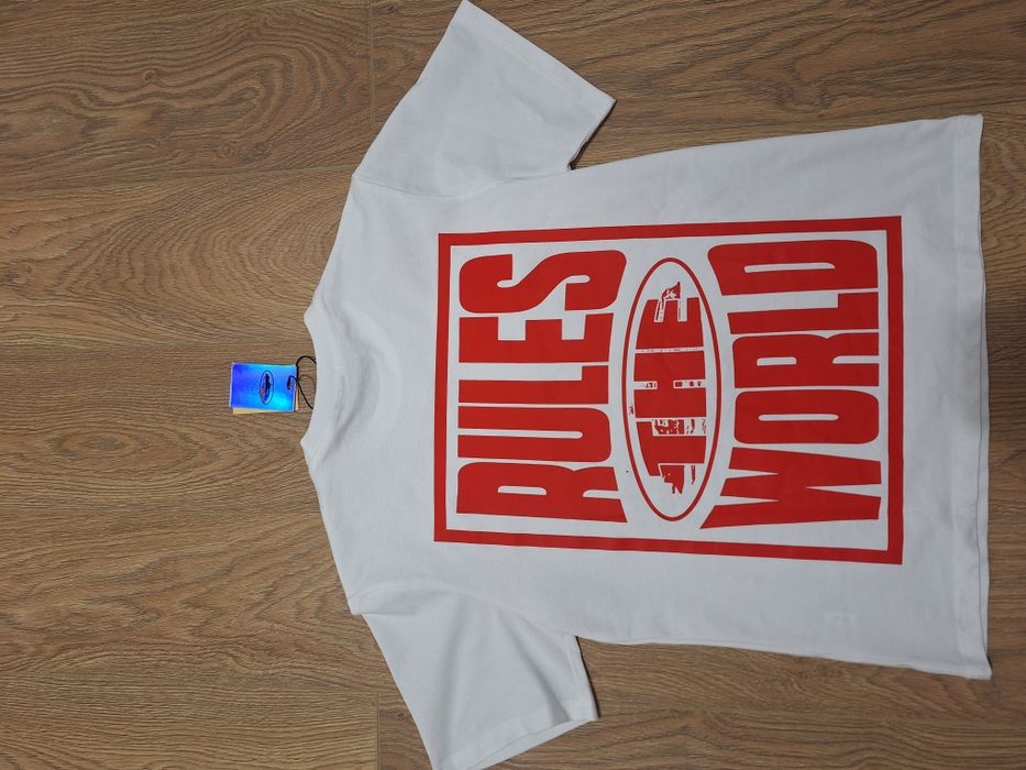 Tricou Corteiz Alb roșu