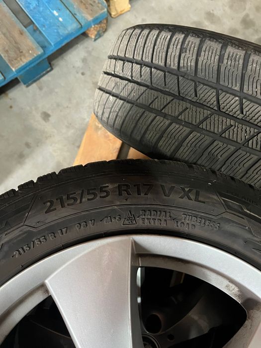 Vând set de roți( jante pe 17+anvelope de iarna)