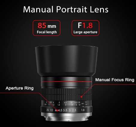 BENOISON 85 мм f1.8 портретен обектив, F обектив за Nikon