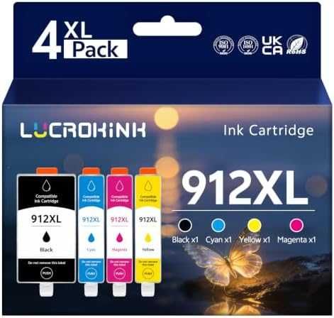 Нови HP 912XL Ink 4 броя Съвместими Касети OfficeJet 8010 8012 8015 8025 принтер мастило печат