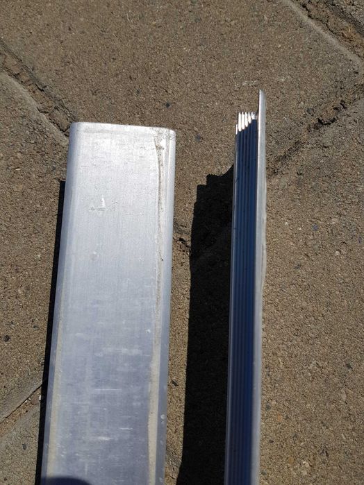 Profil aluminiu pentru podea, 4,5cmx2,72m gri/argintiu mat