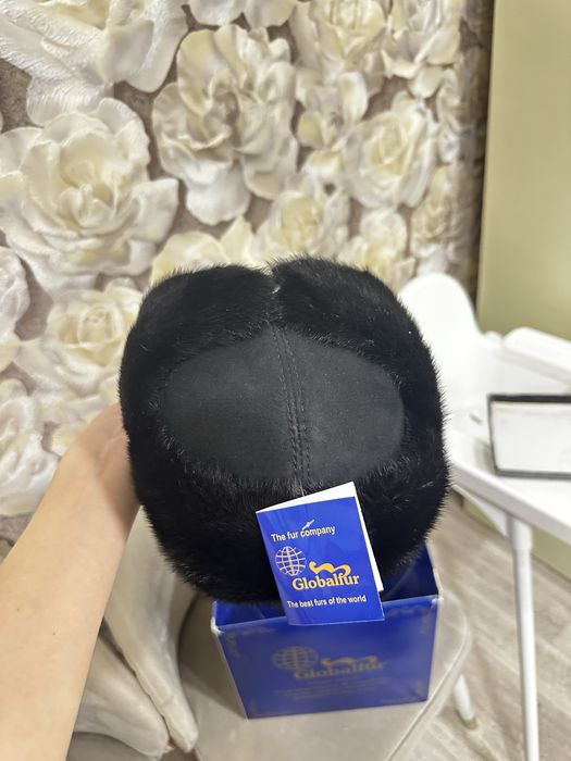 Норковая шапка с ушанка