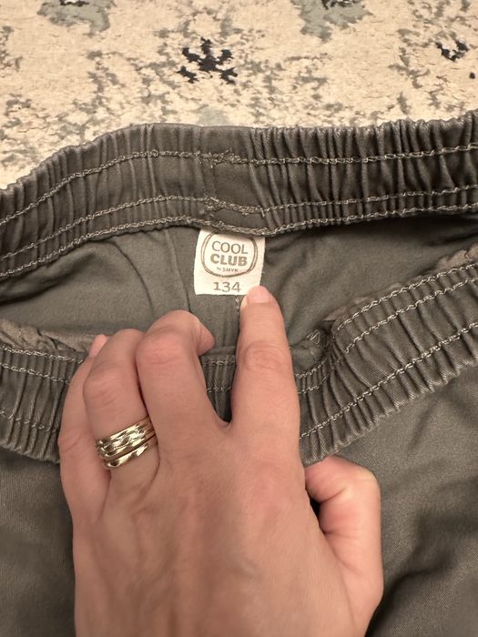 Pantaloni baieti 134 cm gri