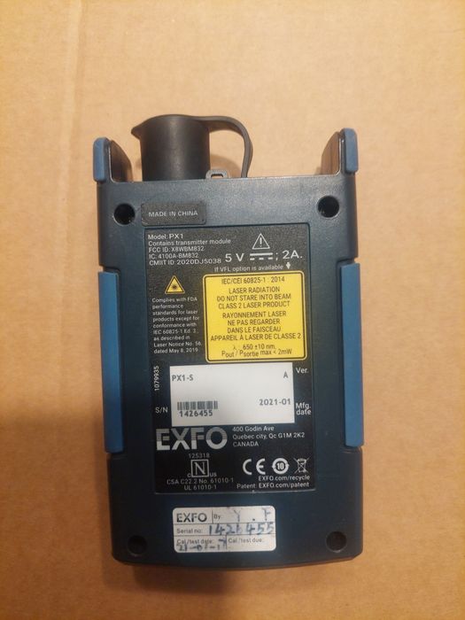 Powermeter fiber optic Exfo px1 tester fibra optica