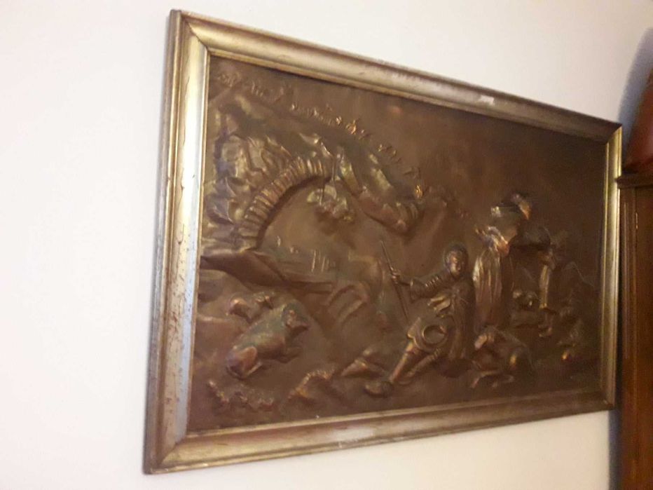 Tablou semnat din cupru