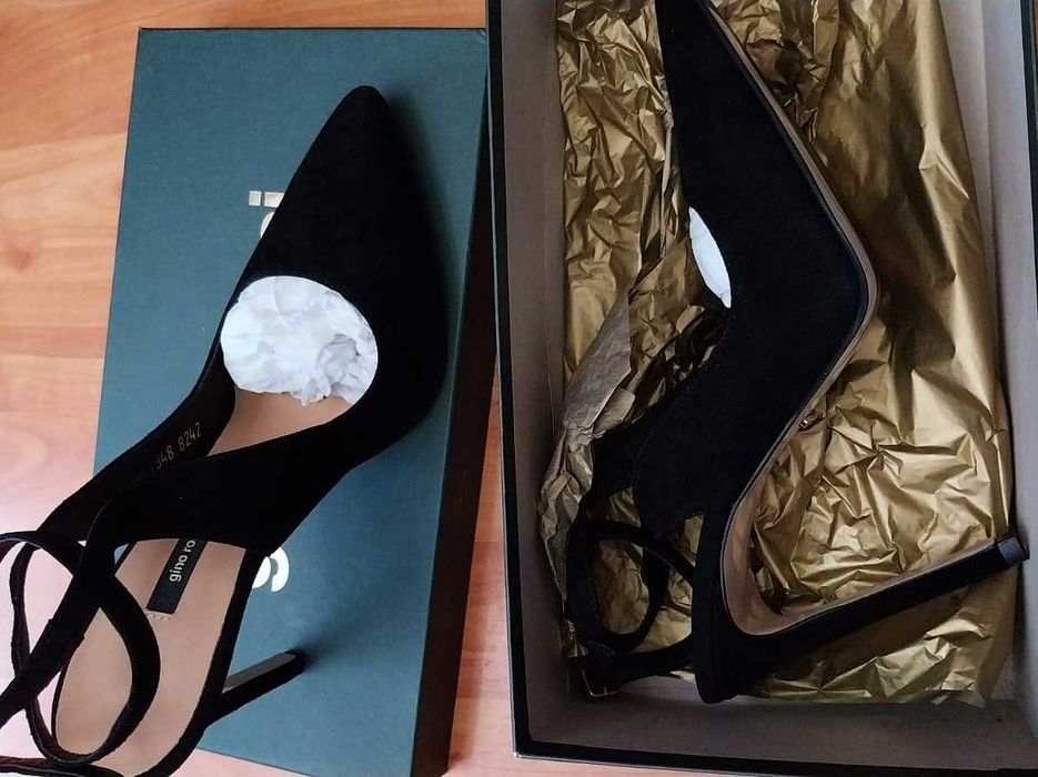 sandale Gino Rossi noi,  din piele naturala