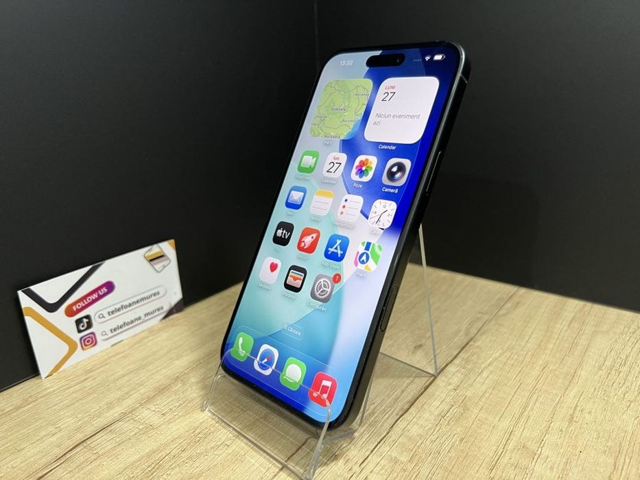 Iphone 16 Plus 128Gb Black Second-Hand Foarte Bun 3 ani garanție, Tele