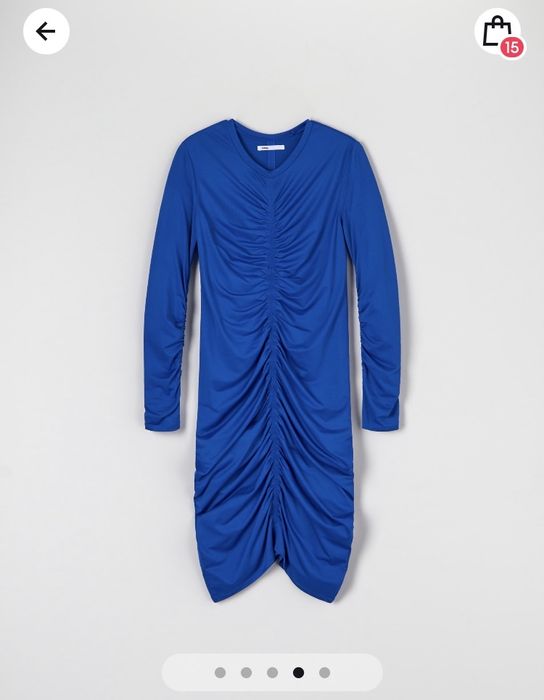 Синя рокля по тялото от Sinsay.