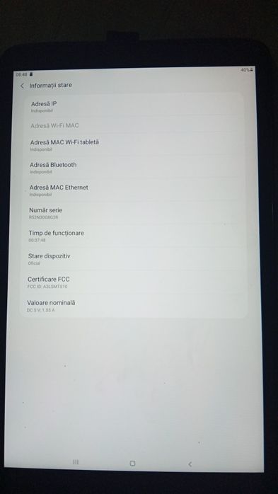 Samsung tab A (wifi)