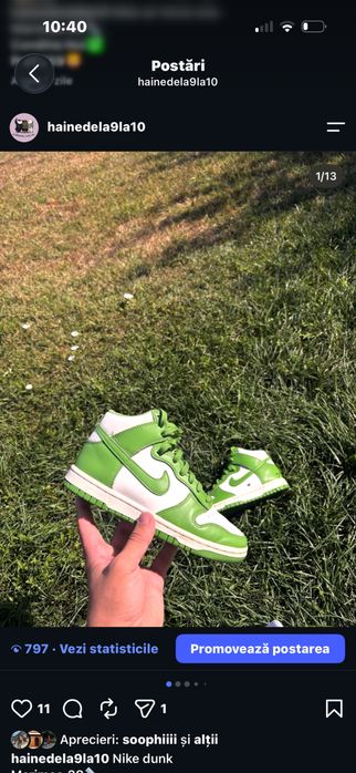 Nike dunk mid in stare buna