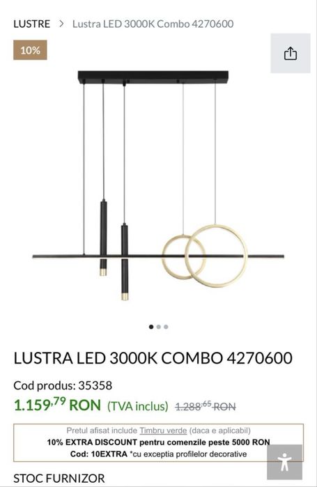 Lustra moderna led 3000 k
