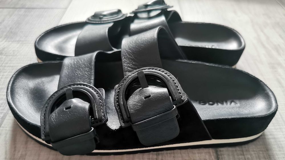 Papuci dama Vince. Glyn Leather Black Sandals 35.5 stare f buna