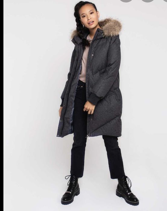 пуховик шерстяной