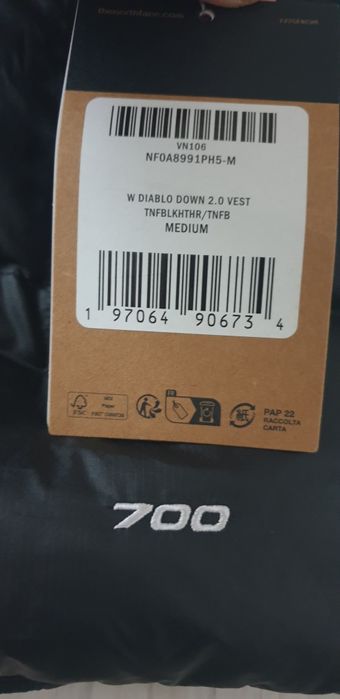The North Face Diablo 700 Down Vest / M НОВО ОРИГИНАЛ Дамски Пухен Еле