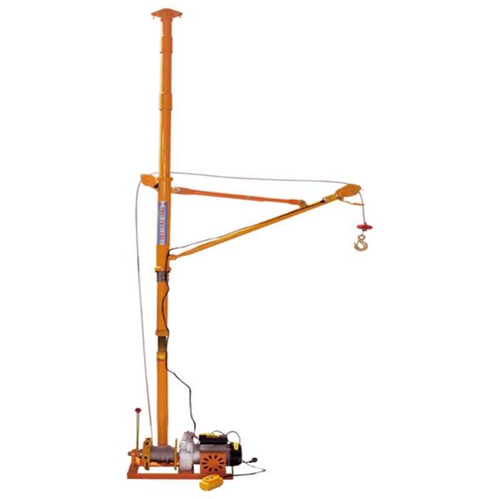 Кран за вътрешен монтаж с ел. лебедка 220V 500кг или 400кг 30м