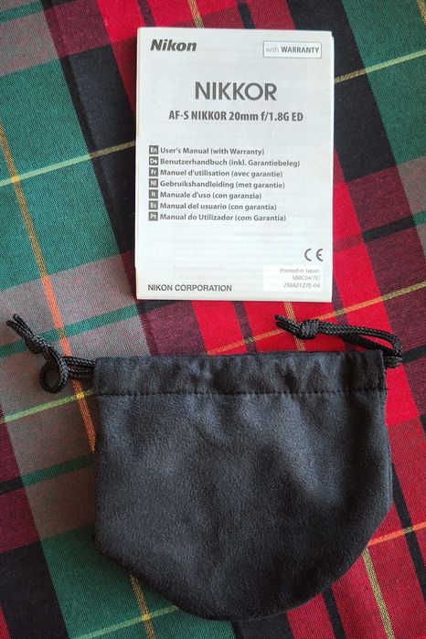 Обектив AF-S NIKKOR 20 mm f/1,8G ED
