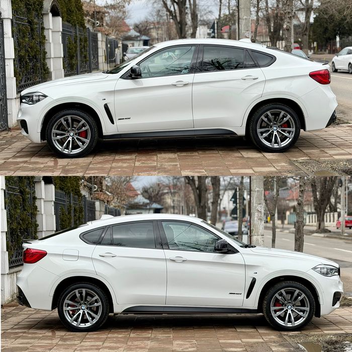 • Bmw X6 2016 / 3.0 Diesel / M Packet / Alb Perlat - Parc Auto • Rate