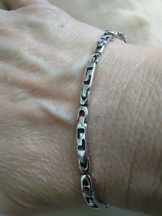 Сребърна гривна мъжка, със сертификат и 1 година гаранция