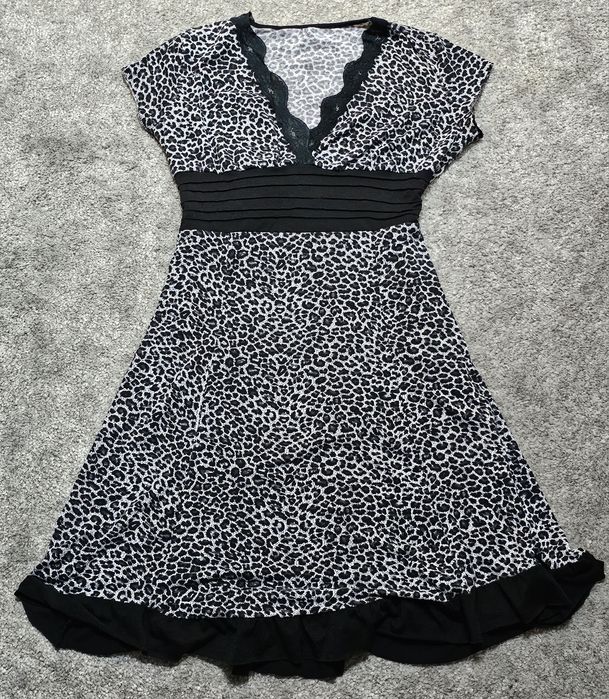 Rochie de zi cu imprimeu Animal print